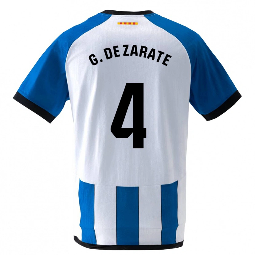 Danxen Mænd Urko González De Zárate #4 Kongeblå Hvid Hjemmebane Spillertrøjer 2026/27 Trøje T-Shirt