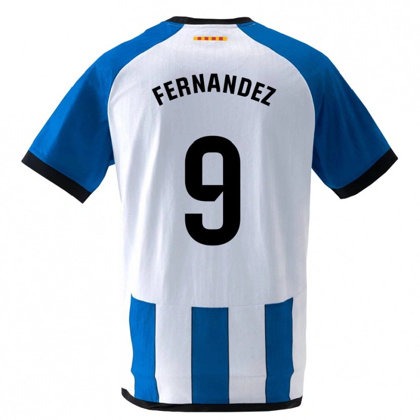 Danxen Mænd Roberto Fernández #9 Kongeblå Hvid Hjemmebane Spillertrøjer 2026/27 Trøje T-Shirt