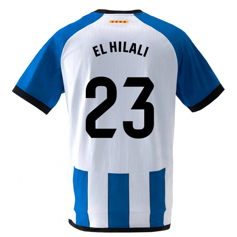 Danxen Mænd Omar El Hilali #23 Kongeblå Hvid Hjemmebane Spillertrøjer 2026/27 Trøje T-Shirt
