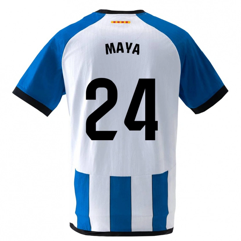 Danxen Mænd Rubén Maya #24 Kongeblå Hvid Hjemmebane Spillertrøjer 2026/27 Trøje T-Shirt