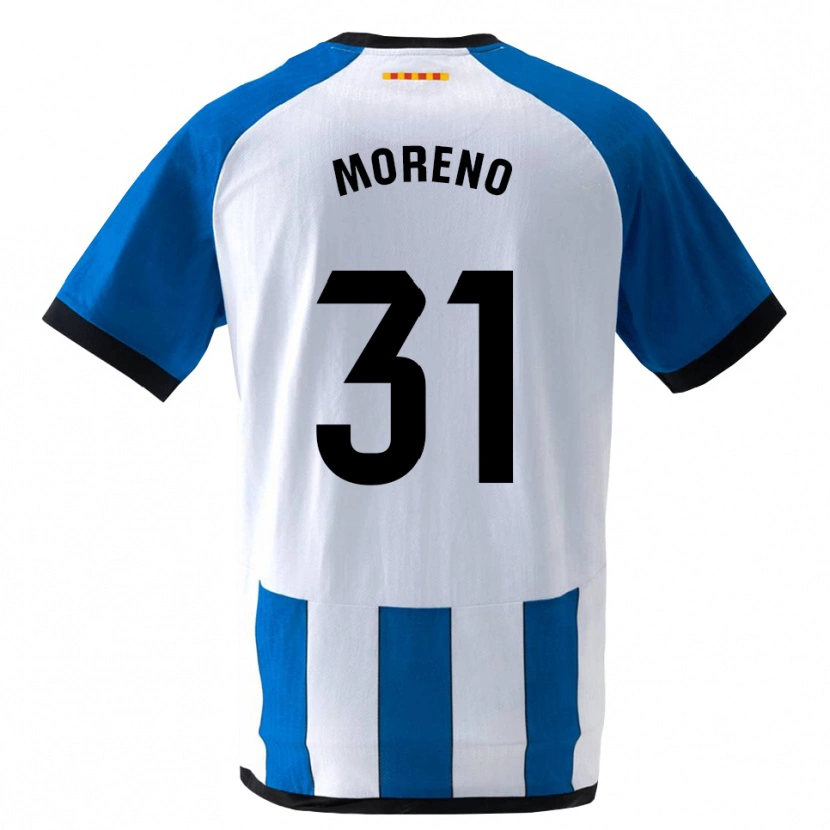 Danxen Mænd Jan Moreno #31 Kongeblå Hvid Hjemmebane Spillertrøjer 2026/27 Trøje T-Shirt