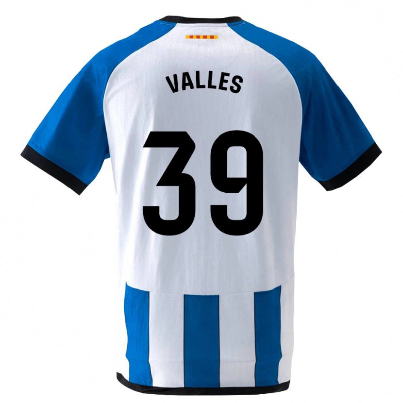 Danxen Mænd Gastón Valles #39 Kongeblå Hvid Hjemmebane Spillertrøjer 2026/27 Trøje T-Shirt