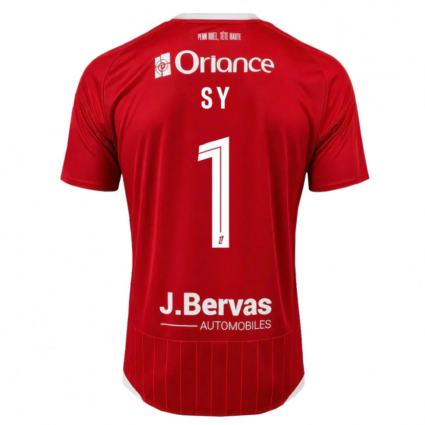 Danxen Mænd Seydou Sy #1 Hvid Rød Hjemmebane Spillertrøjer 2026/27 Trøje T-Shirt
