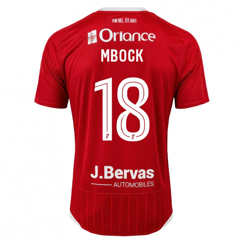 Danxen Mænd Hianga'a Mbock #18 Hvid Rød Hjemmebane Spillertrøjer 2026/27 Trøje T-Shirt