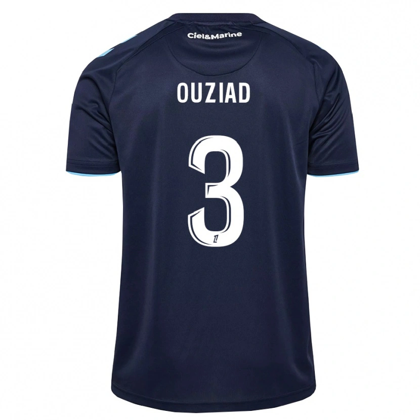 Danxen Mænd Djibril Ouziad #3 Kornblomstblå Midnatsblå Hjemmebane Spillertrøjer 2026/27 Trøje T-Shirt