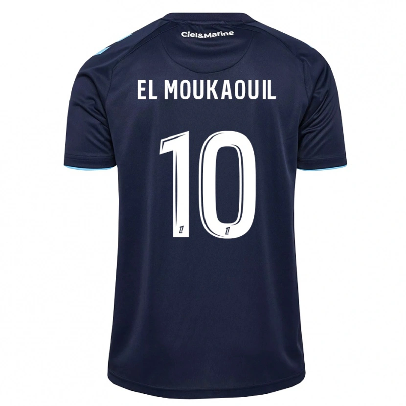 Danxen Mænd Mohamed El Moukaouil #10 Kornblomstblå Midnatsblå Hjemmebane Spillertrøjer 2026/27 Trøje T-Shirt