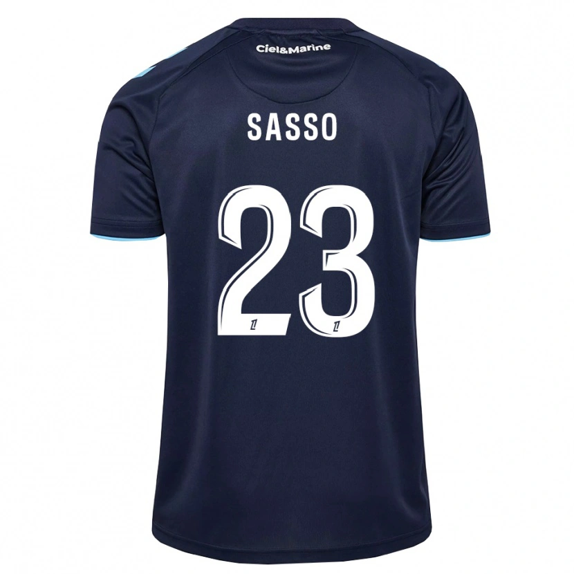 Danxen Mænd Vincent Sasso #23 Kornblomstblå Midnatsblå Hjemmebane Spillertrøjer 2026/27 Trøje T-Shirt