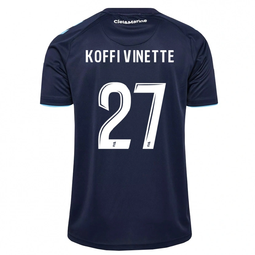 Danxen Mænd Enzo Koffi #27 Kornblomstblå Midnatsblå Hjemmebane Spillertrøjer 2026/27 Trøje T-Shirt
