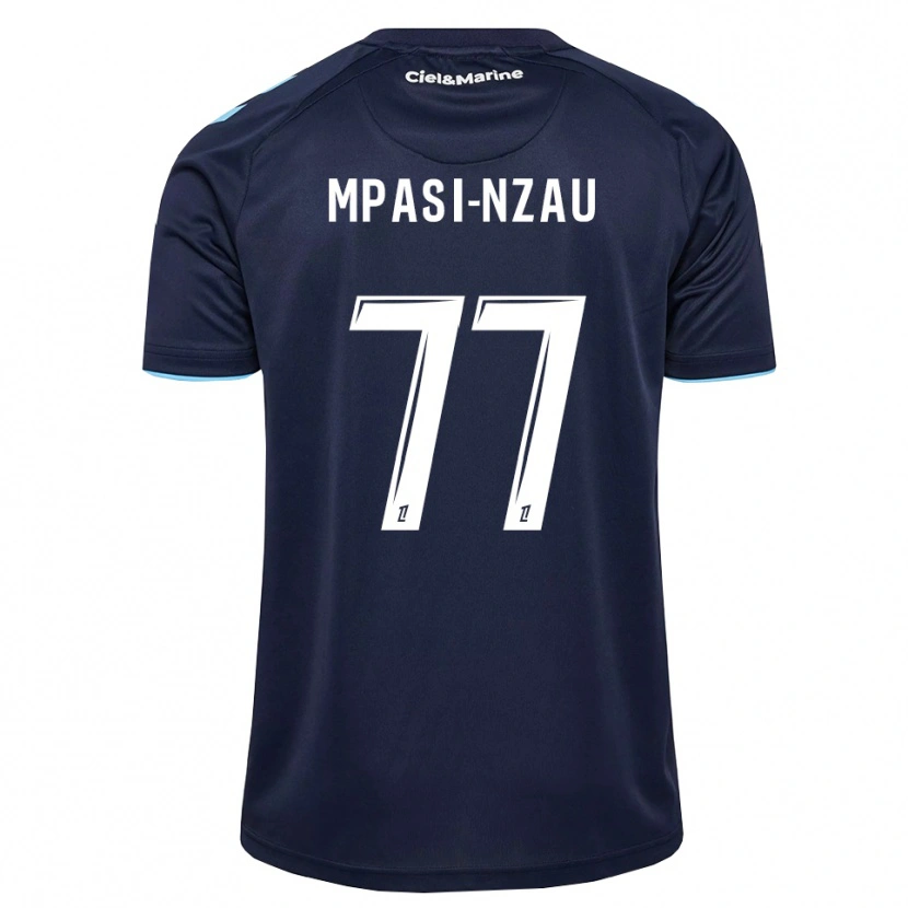 Danxen Mænd Lionel Mpasi-Nzau #77 Kornblomstblå Midnatsblå Hjemmebane Spillertrøjer 2026/27 Trøje T-Shirt