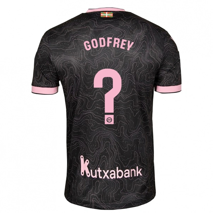 Danxen Mænd Andrés Godfrey #0 Sort Pink Udebane Spillertrøjer 2026/27 Trøje T-Shirt