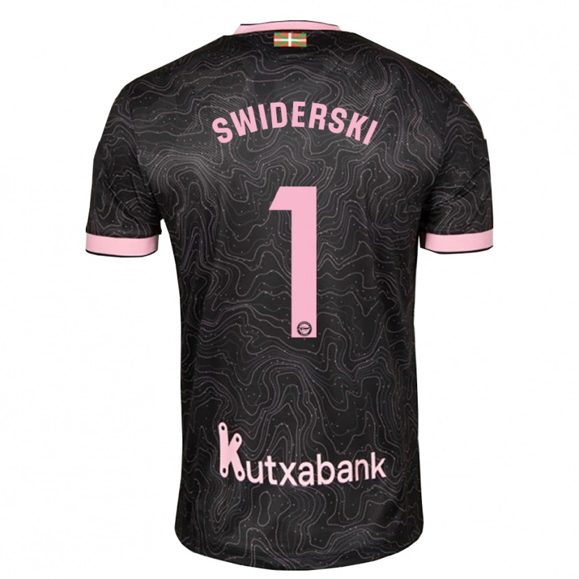 Danxen Mænd Grégoire Swiderski #1 Sort Pink Udebane Spillertrøjer 2026/27 Trøje T-Shirt