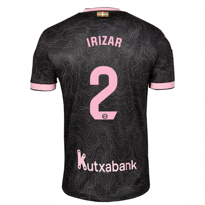 Danxen Mænd Manex Irizar #2 Sort Pink Udebane Spillertrøjer 2026/27 Trøje T-Shirt