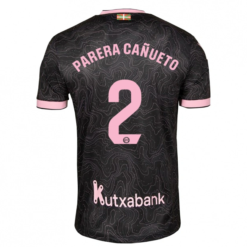 Danxen Mænd Laia Parera Cañueto #2 Sort Pink Udebane Spillertrøjer 2026/27 Trøje T-Shirt