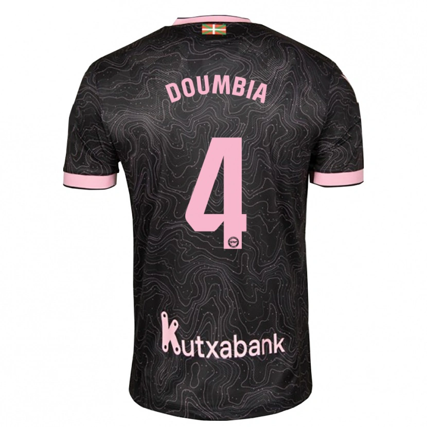 Danxen Mænd Daouda Doumbia #4 Sort Pink Udebane Spillertrøjer 2026/27 Trøje T-Shirt