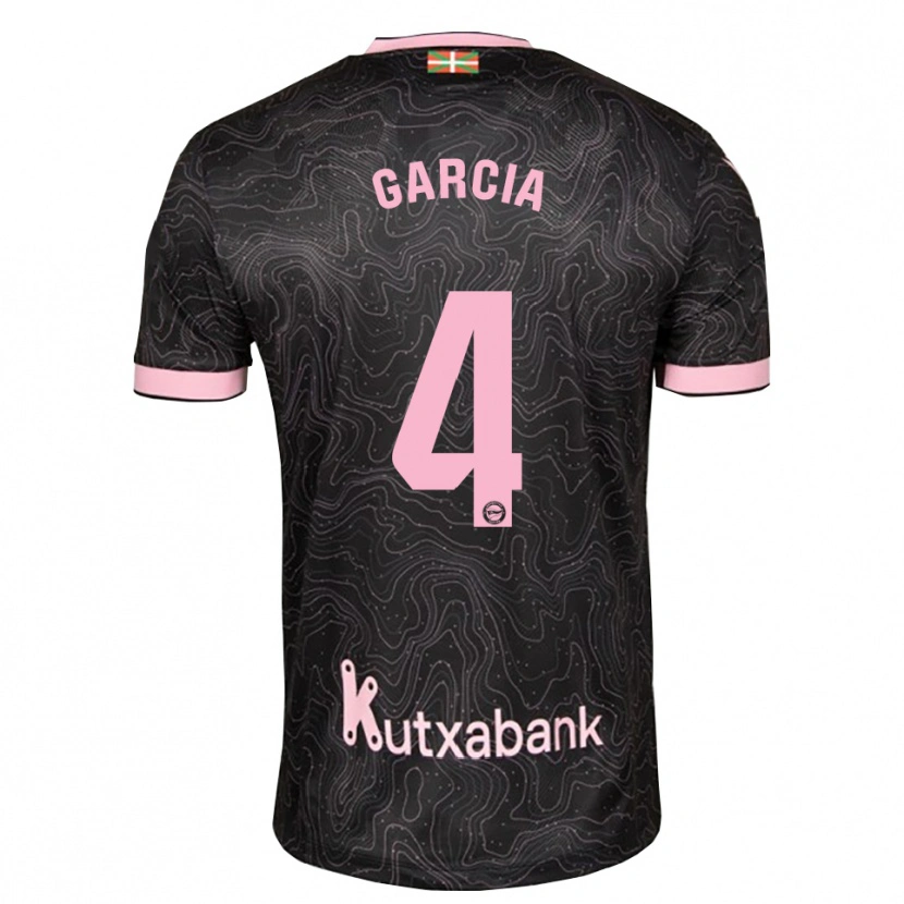 Danxen Mænd Pichi García #4 Sort Pink Udebane Spillertrøjer 2026/27 Trøje T-Shirt