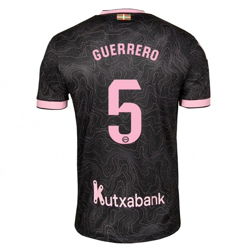Danxen Mænd Ángel Guerrero #5 Sort Pink Udebane Spillertrøjer 2026/27 Trøje T-Shirt