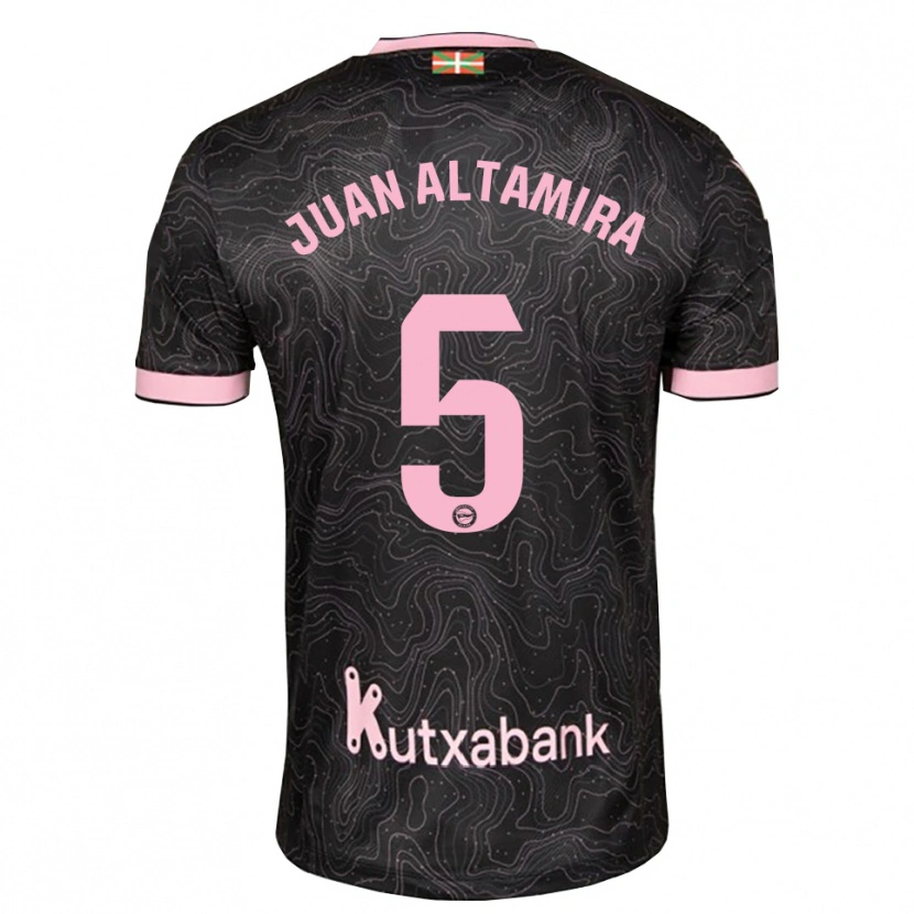 Danxen Mænd Ines Juan Altamira #5 Sort Pink Udebane Spillertrøjer 2026/27 Trøje T-Shirt