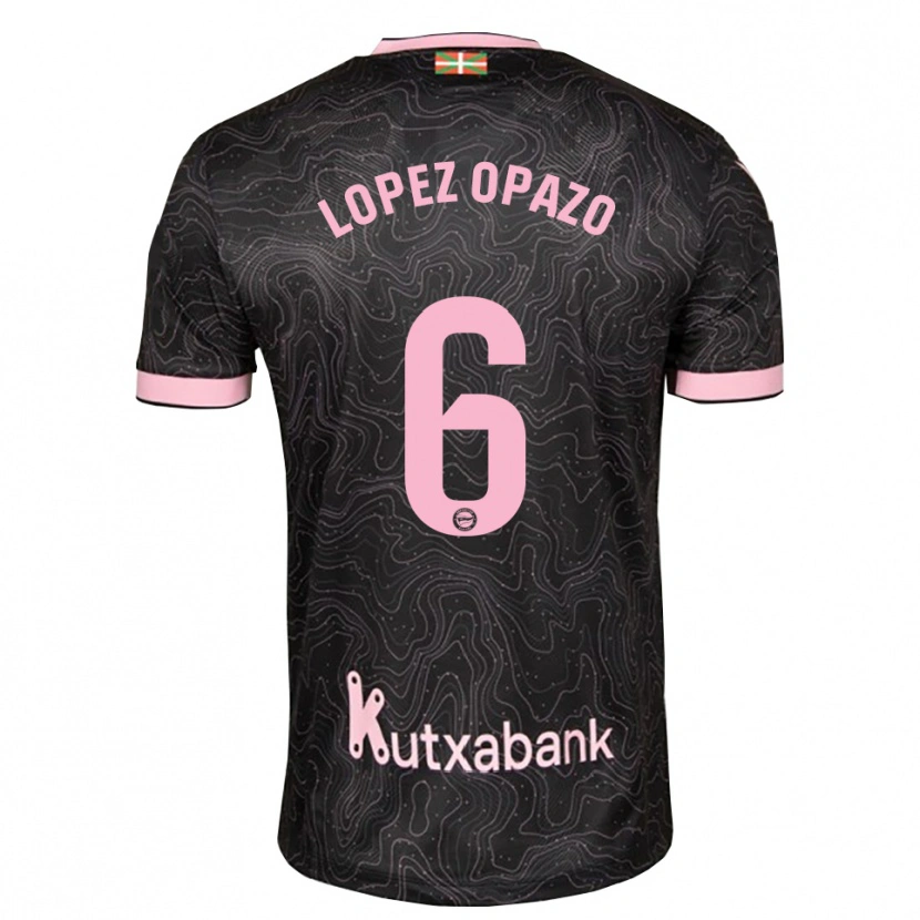 Danxen Mænd Nayadet Zulema Lopez Opazo #6 Sort Pink Udebane Spillertrøjer 2026/27 Trøje T-Shirt