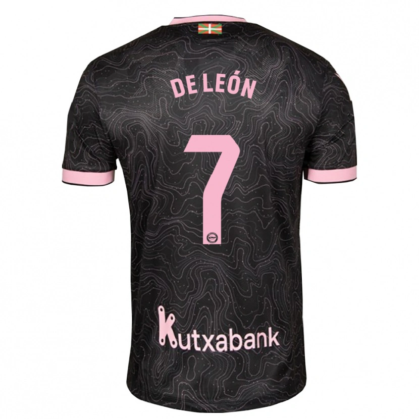 Danxen Mænd José De León #7 Sort Pink Udebane Spillertrøjer 2026/27 Trøje T-Shirt