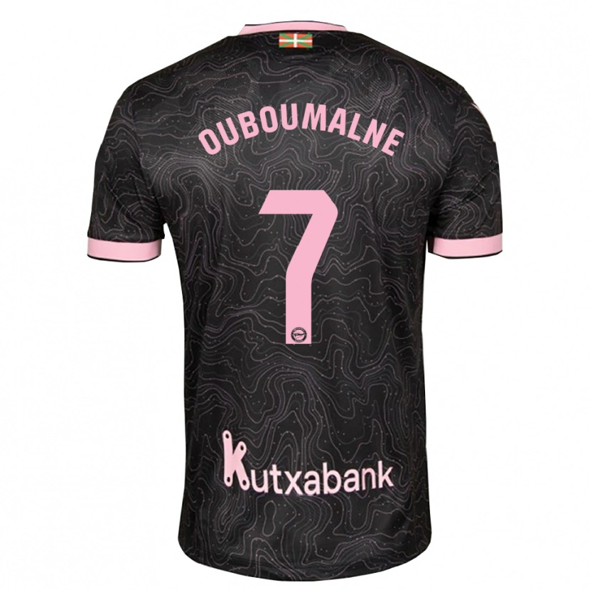 Danxen Mænd Ibra Ouboumalne #7 Sort Pink Udebane Spillertrøjer 2026/27 Trøje T-Shirt