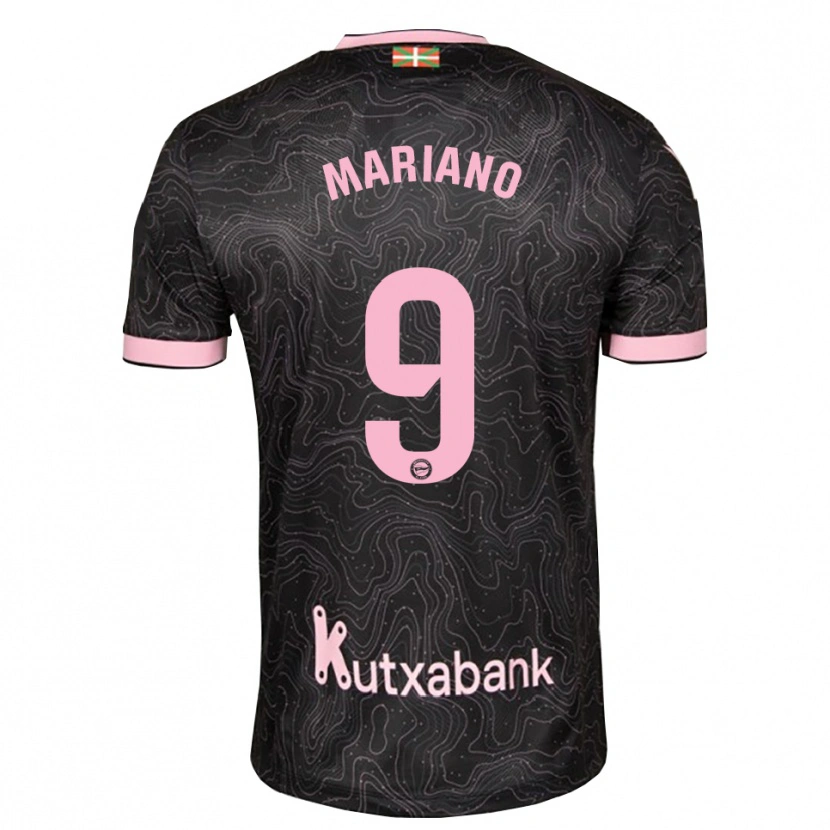 Danxen Mænd Mariano Díaz #9 Sort Pink Udebane Spillertrøjer 2026/27 Trøje T-Shirt
