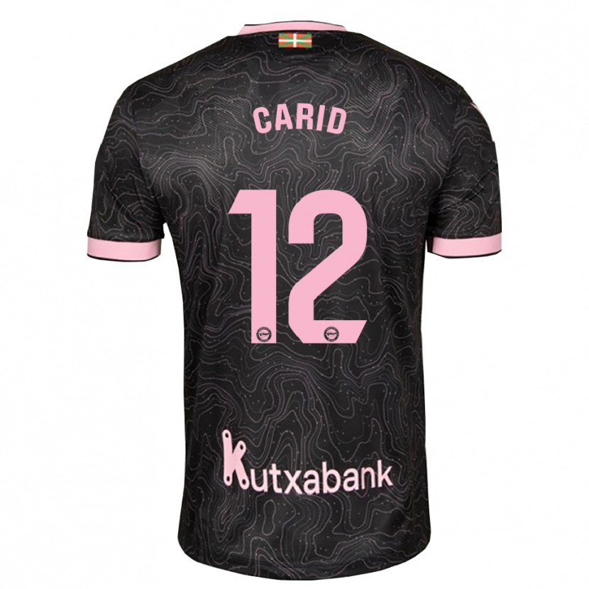 Danxen Mænd Andrea Carid #12 Sort Pink Udebane Spillertrøjer 2026/27 Trøje T-Shirt