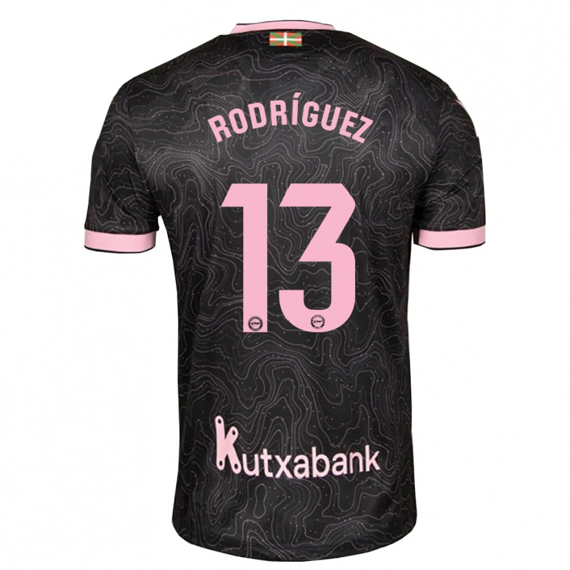Danxen Mænd Adrián Rodríguez #13 Sort Pink Udebane Spillertrøjer 2026/27 Trøje T-Shirt