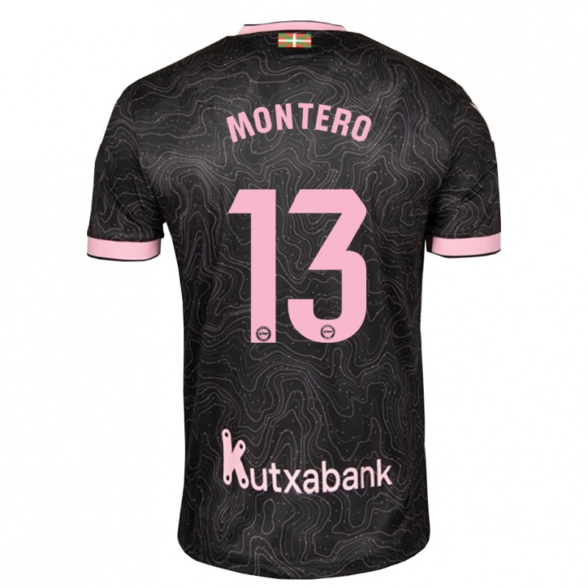 Danxen Mænd Rubén Montero #13 Sort Pink Udebane Spillertrøjer 2026/27 Trøje T-Shirt