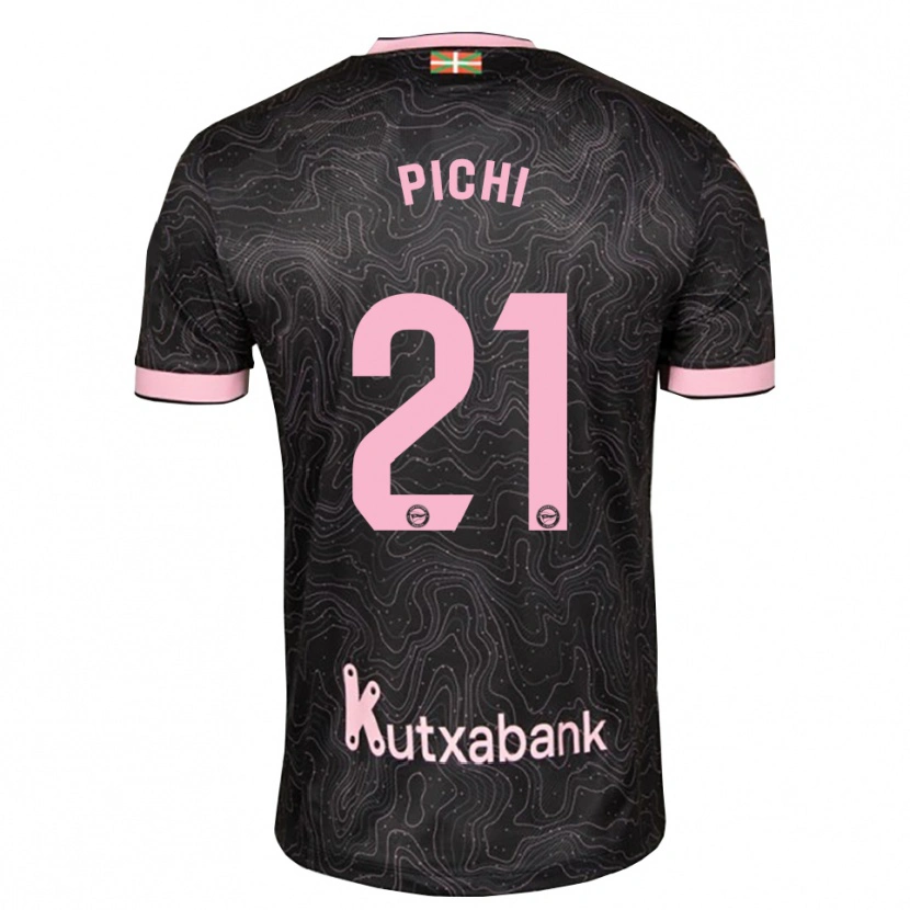 Danxen Mænd Maria Garcia Pichi #21 Sort Pink Udebane Spillertrøjer 2026/27 Trøje T-Shirt
