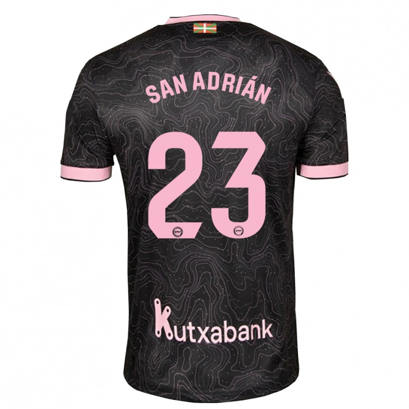 Danxen Mænd Marta San Adrián #23 Sort Pink Udebane Spillertrøjer 2026/27 Trøje T-Shirt
