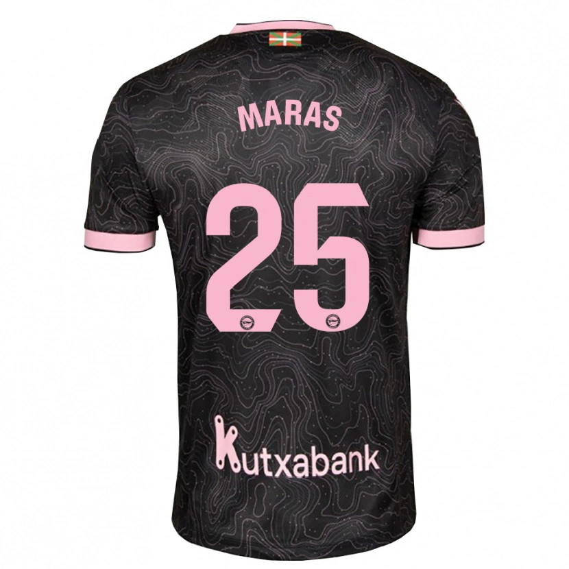 Danxen Mænd Nikola Maras #25 Sort Pink Udebane Spillertrøjer 2026/27 Trøje T-Shirt
