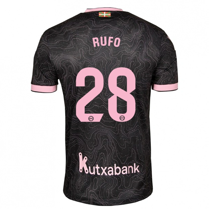 Danxen Mænd Dennis Rufo #28 Sort Pink Udebane Spillertrøjer 2026/27 Trøje T-Shirt