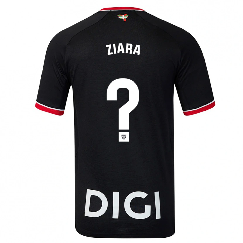 Danxen Mænd Ziara Vega Uribarri #0 Sort Hvid Rød Udebane Spillertrøjer 2026/27 Trøje T-Shirt