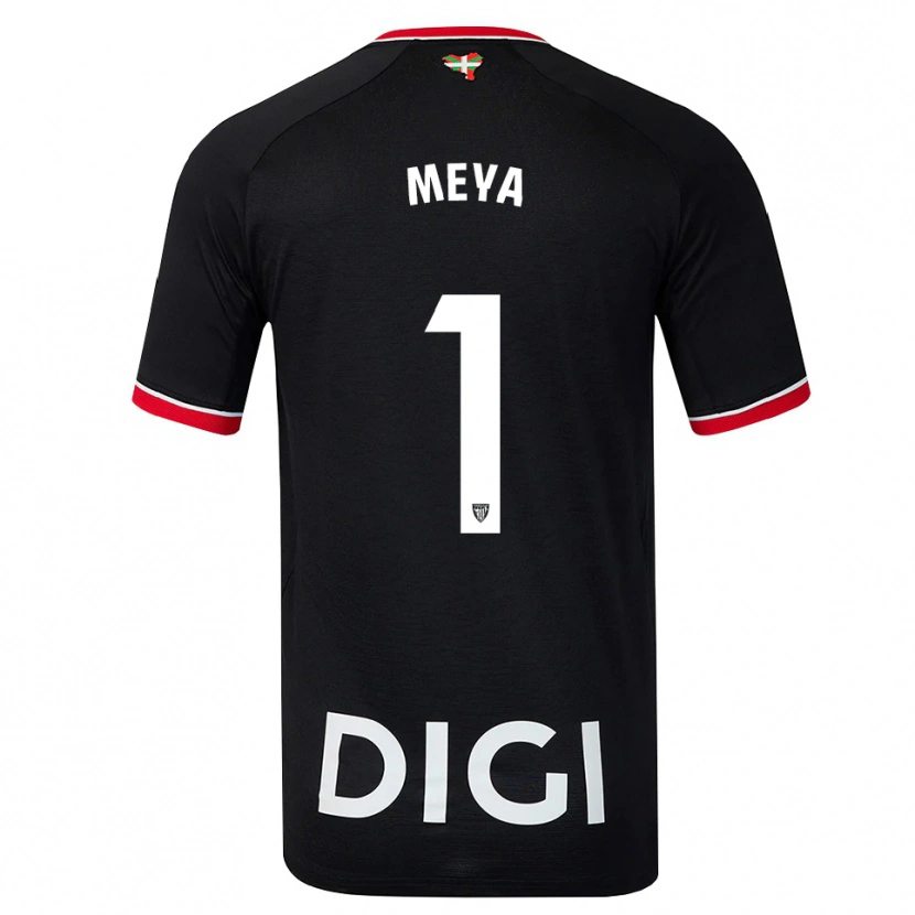 Danxen Mænd Aina Meya Bellot #1 Sort Hvid Rød Udebane Spillertrøjer 2026/27 Trøje T-Shirt