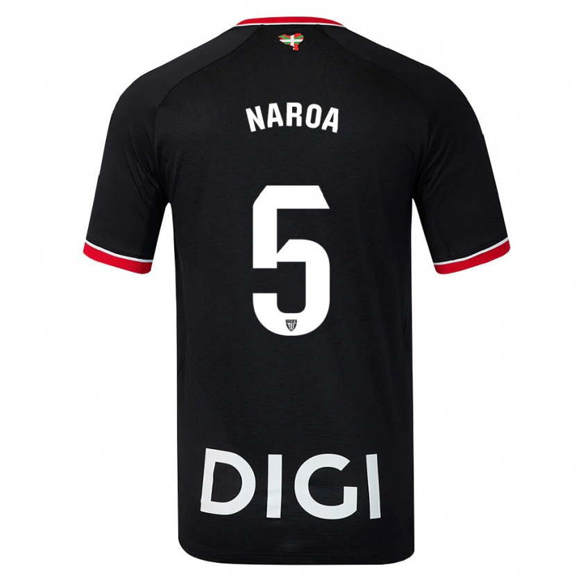 Danxen Mænd Naroa #5 Sort Hvid Rød Udebane Spillertrøjer 2026/27 Trøje T-Shirt
