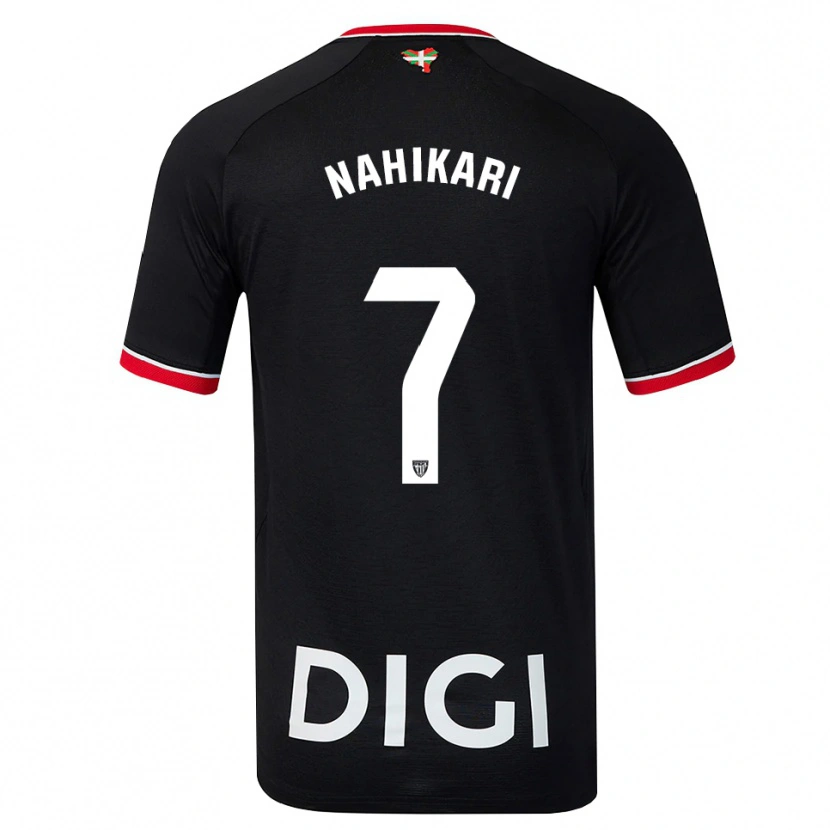 Danxen Mænd Nahikari Garcia Perez #7 Sort Hvid Rød Udebane Spillertrøjer 2026/27 Trøje T-Shirt