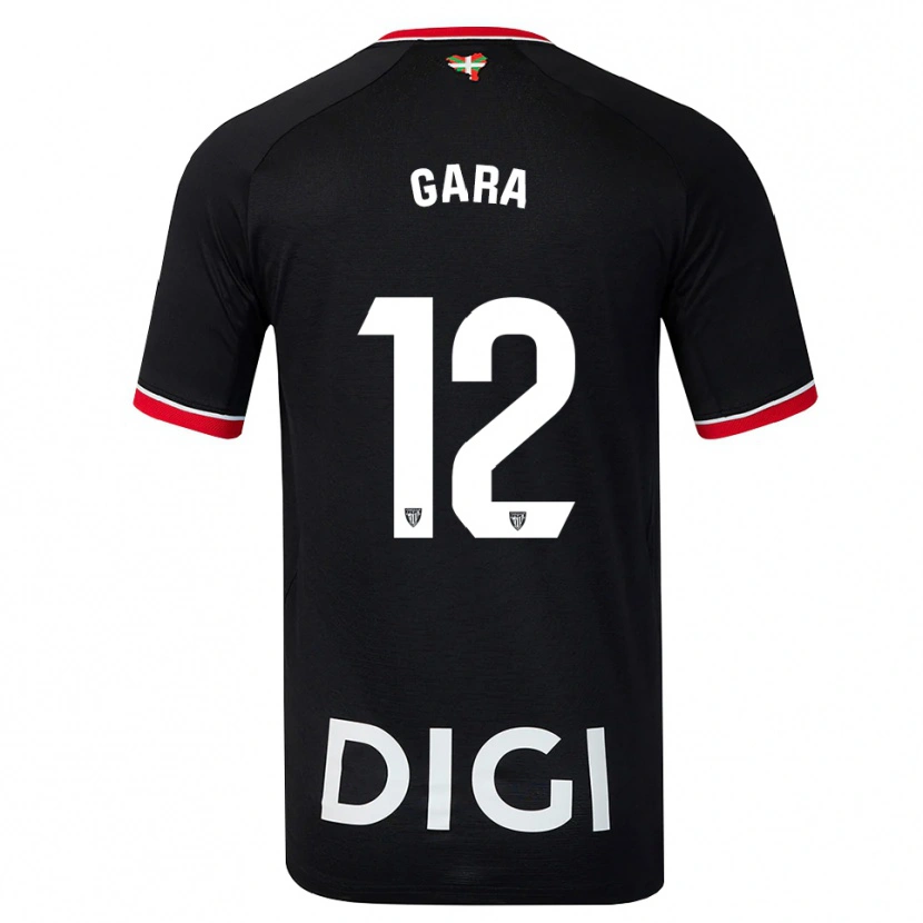 Danxen Mænd Gara #12 Sort Hvid Rød Udebane Spillertrøjer 2026/27 Trøje T-Shirt