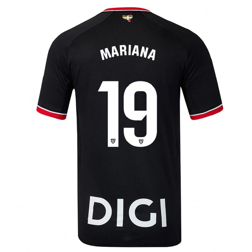 Danxen Mænd Mariana #19 Sort Hvid Rød Udebane Spillertrøjer 2026/27 Trøje T-Shirt