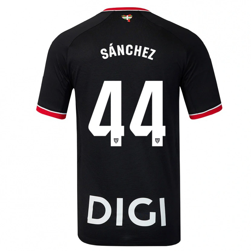 Danxen Mænd Selton Sánchez #44 Sort Hvid Rød Udebane Spillertrøjer 2026/27 Trøje T-Shirt