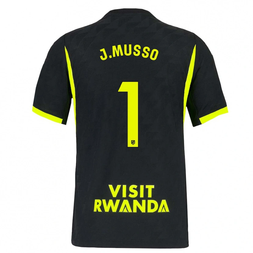 Danxen Mænd Juan Musso #1 Lysegrøn Sort Udebane Spillertrøjer 2026/27 Trøje T-Shirt