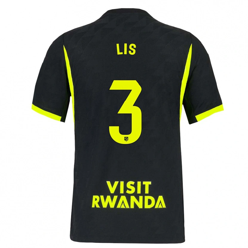 Danxen Mænd Adrian Lis #3 Lysegrøn Sort Udebane Spillertrøjer 2026/27 Trøje T-Shirt