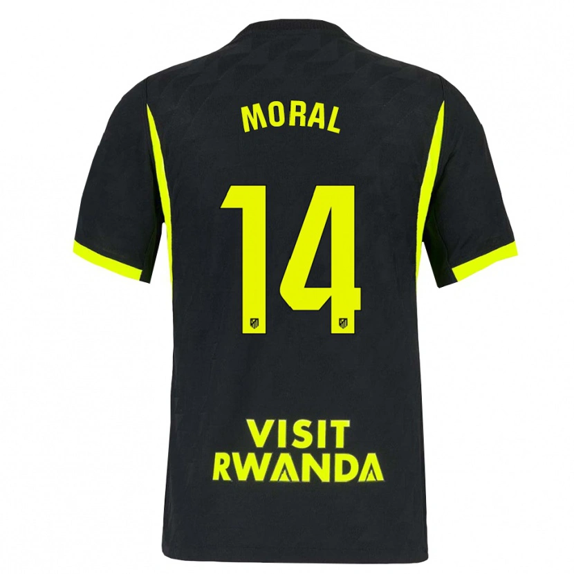 Danxen Mænd Lucía Moral #14 Lysegrøn Sort Udebane Spillertrøjer 2026/27 Trøje T-Shirt