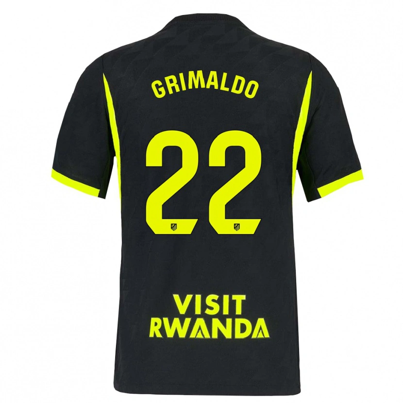 Danxen Mænd Alejandro Grimaldo #22 Lysegrøn Sort Udebane Spillertrøjer 2026/27 Trøje T-Shirt