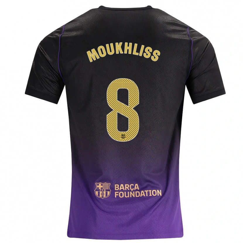 Danxen Mænd Moha Moukhliss #8 Lilla Gul Sort Udebane Spillertrøjer 2026/27 Trøje T-Shirt