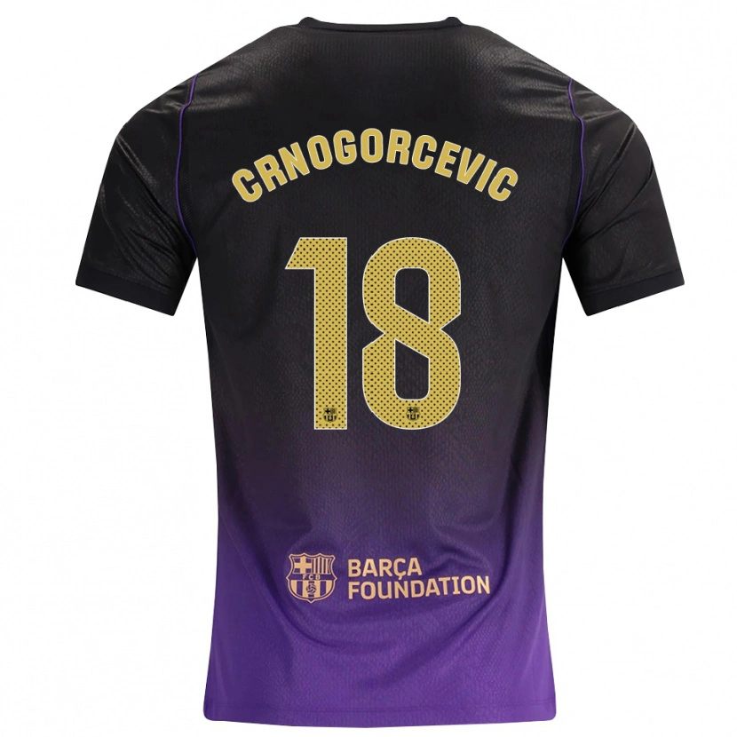 Danxen Mænd Ana-Maria Crnogorcevic #18 Lilla Gul Sort Udebane Spillertrøjer 2026/27 Trøje T-Shirt