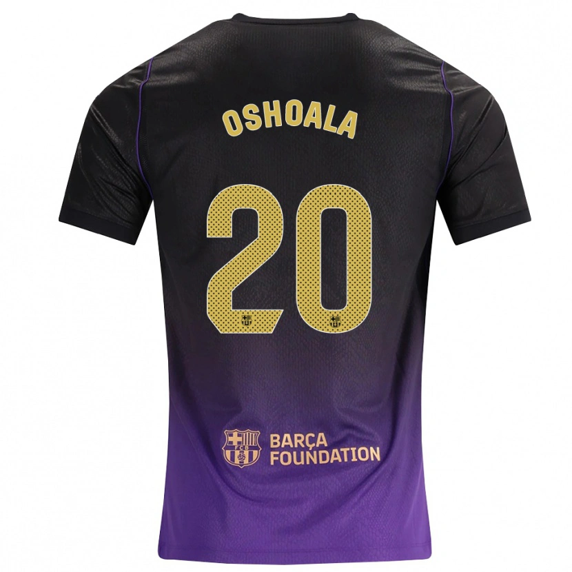 Danxen Mænd Asisat Oshoala #20 Lilla Gul Sort Udebane Spillertrøjer 2026/27 Trøje T-Shirt