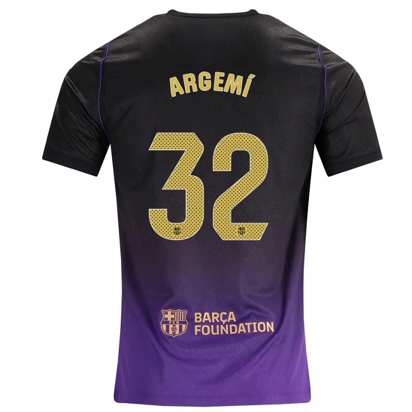 Danxen Mænd Adam Argemí #32 Lilla Gul Sort Udebane Spillertrøjer 2026/27 Trøje T-Shirt