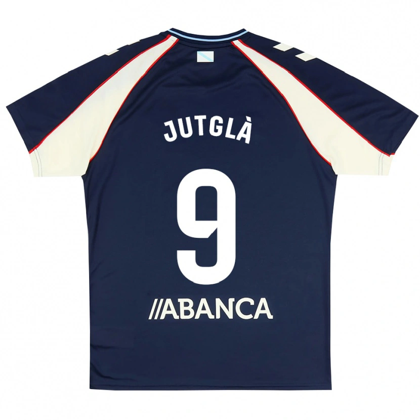 Danxen Mænd Ferran Jutglà #9 Kongeblå Rød Hvid Udebane Spillertrøjer 2026/27 Trøje T-Shirt