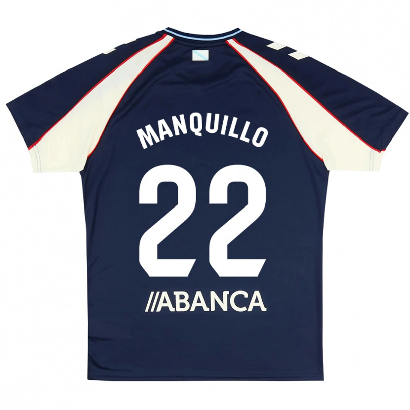 Danxen Mænd Javier Manquillo #22 Kongeblå Rød Hvid Udebane Spillertrøjer 2026/27 Trøje T-Shirt