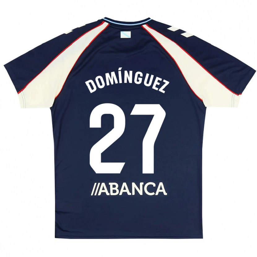 Danxen Mænd Emma Domínguez #27 Kongeblå Rød Hvid Udebane Spillertrøjer 2026/27 Trøje T-Shirt